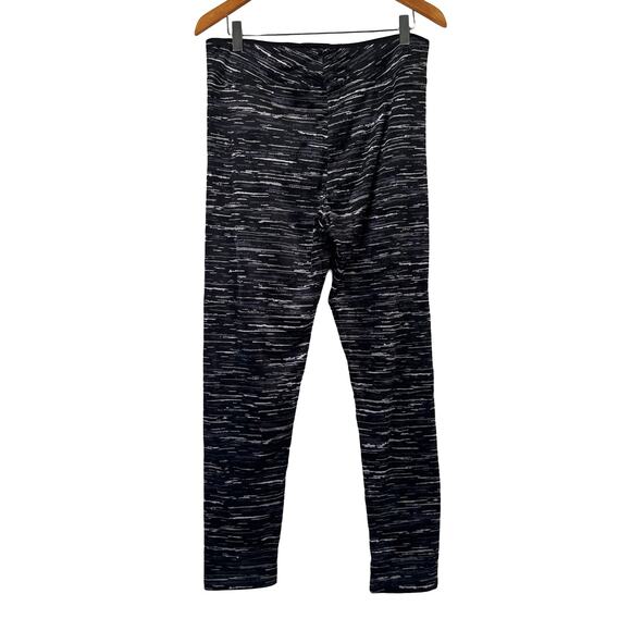 A293100 CUDDL DUDS Double Plush Velour Leggings Black Texture M - Picture 1 of 7